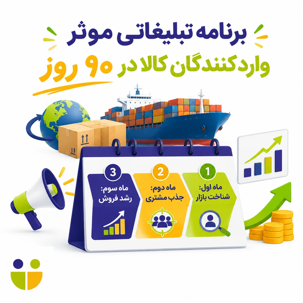 برنامه تبلیغاتی موثر واردکنندگان کالا در 90 روز