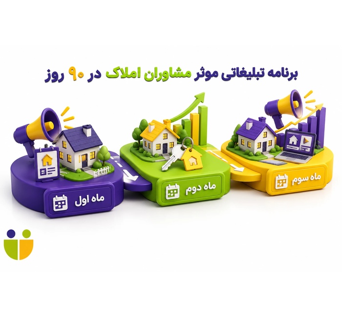 برنامه تبلیغاتی موثر مشاوران املاک در 90 روز
