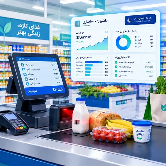 بهترین نرم افزار حسابداری سوپرمارکت و هایپرمارکت؛ صندوق سریع و تراز شبانه