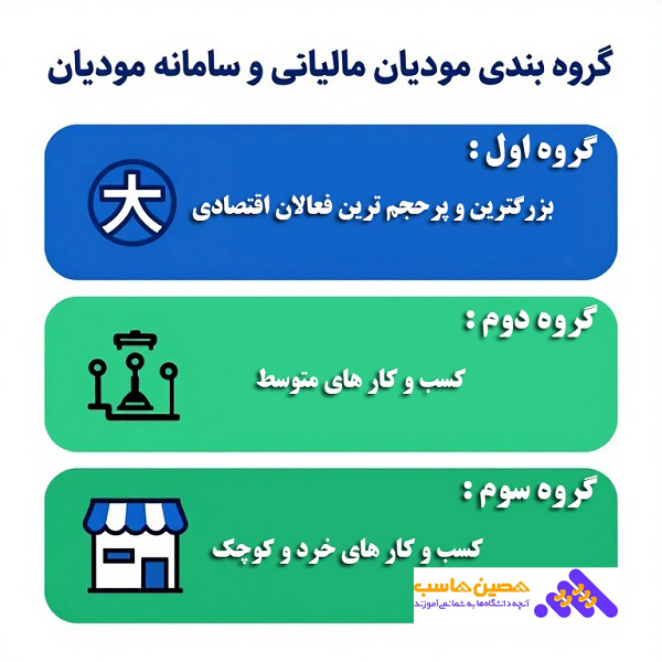 گروه بندی مودیان مالیاتی