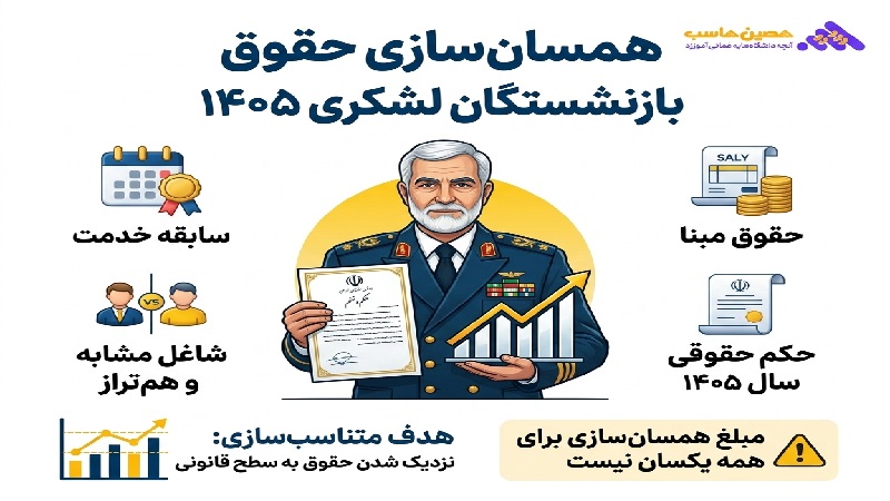 همسان سازی حقوق بازنشستگان لشکری