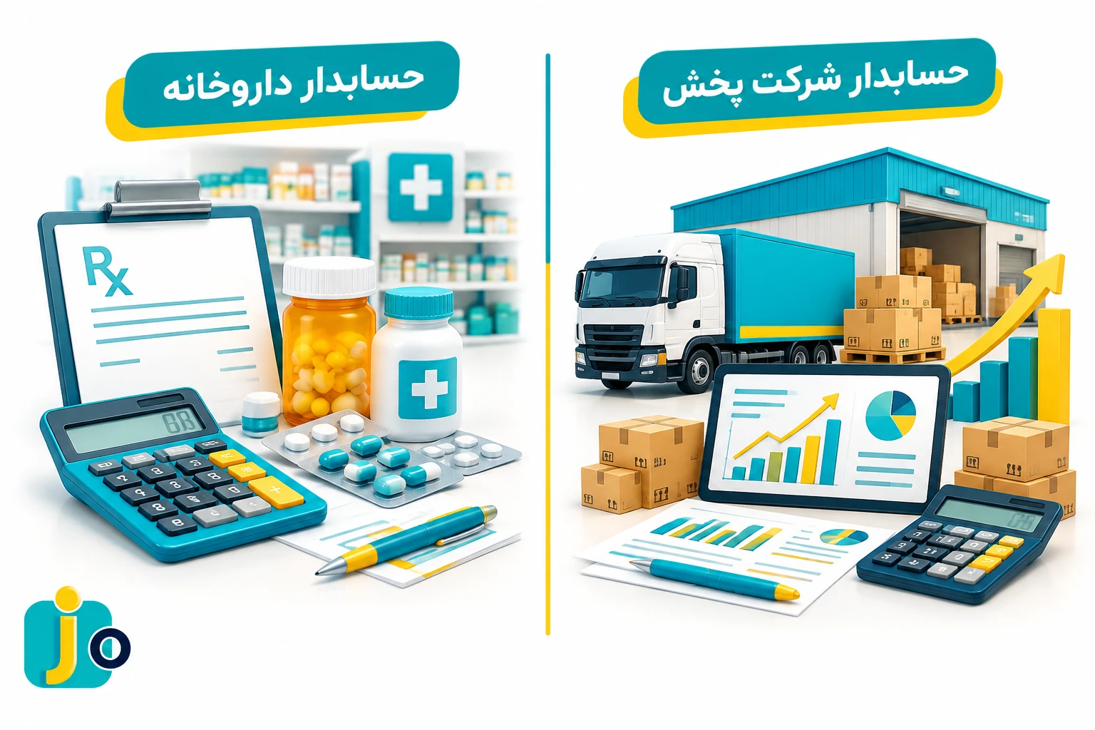 حسابدار داروخانه در محیط کار