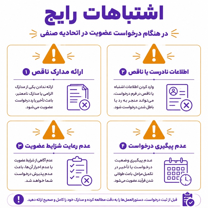 اشتباهات رایج