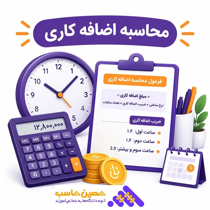 محاسبه اضافه کاری