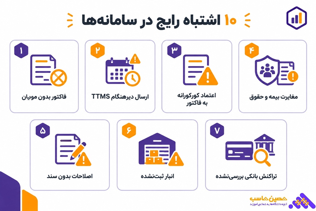 10 اشتباه رایج