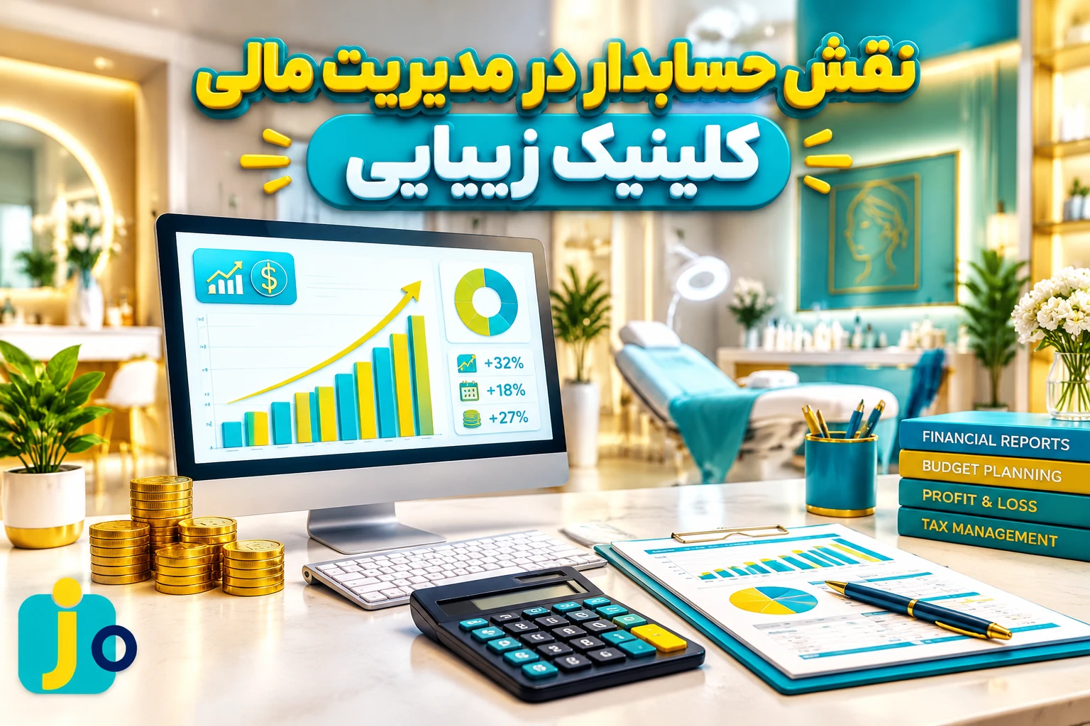 حسابدار کلینیک زیبایی در محیط کار