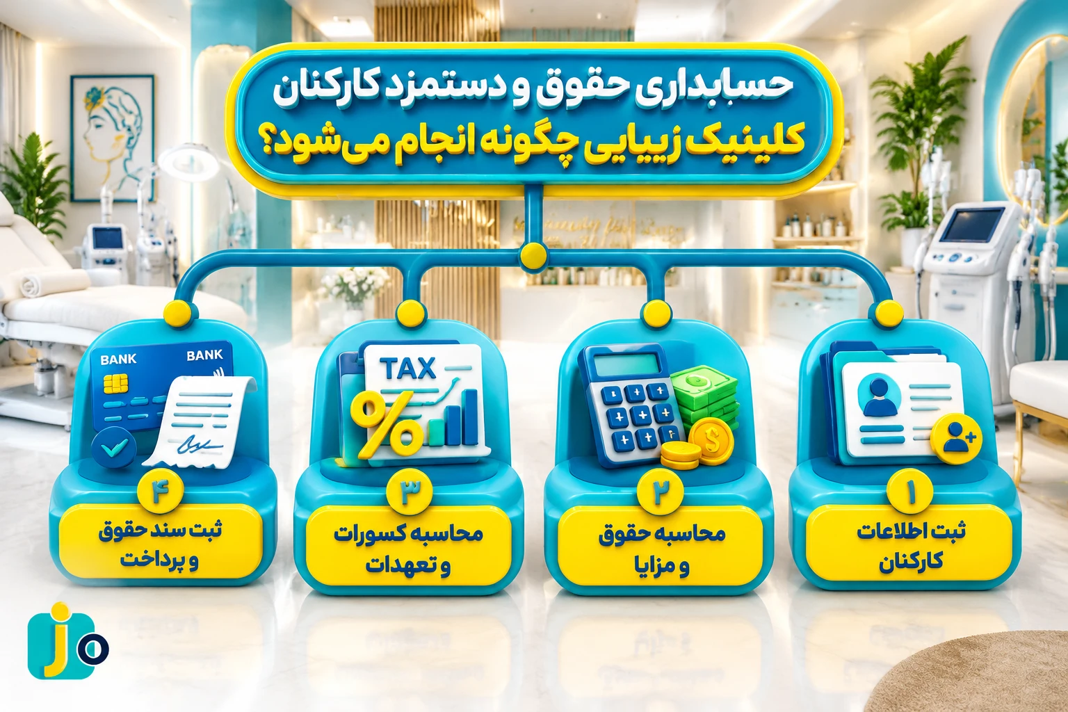 حسابدار کلینیک زیبایی در محیط کار