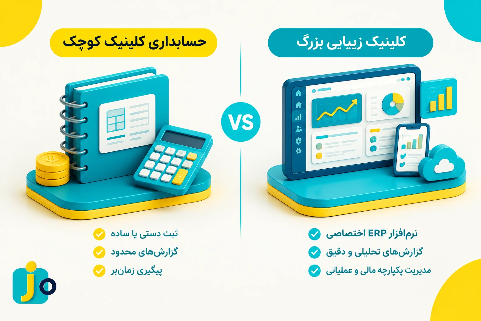 حسابدار کلینیک زیبایی در محیط کار