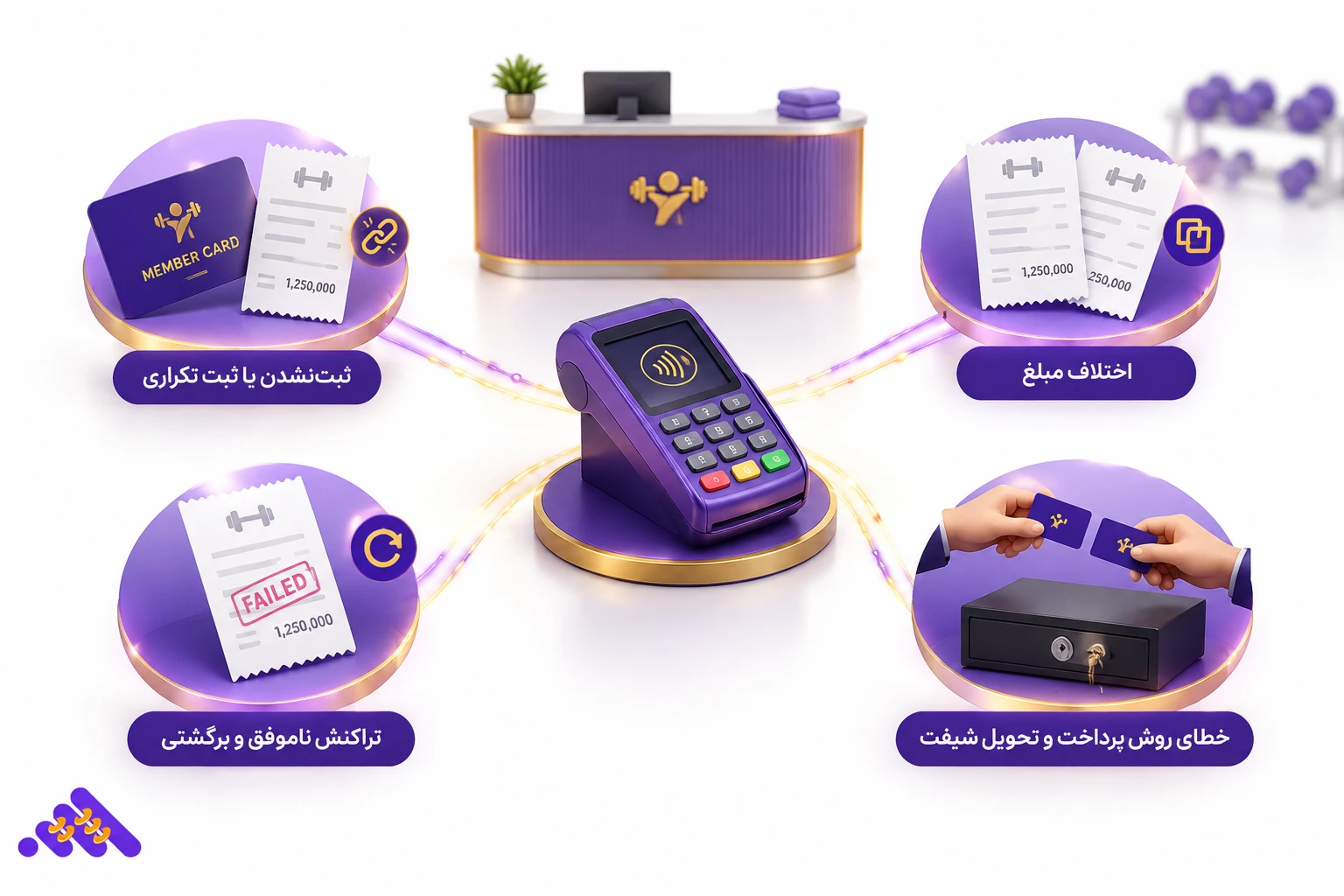 تطبیق گزارش صندوق و تراکنش کارت&zwnj; خوان باشگاه
