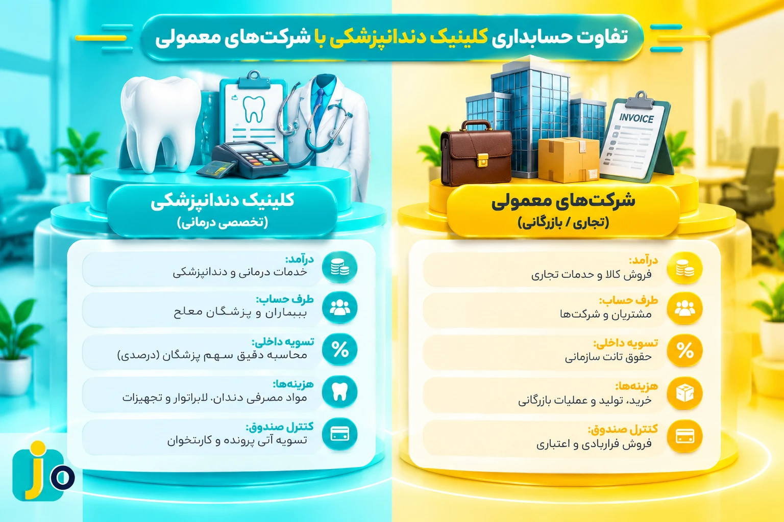 حسابدار دندانپزشکی در محیط کار
