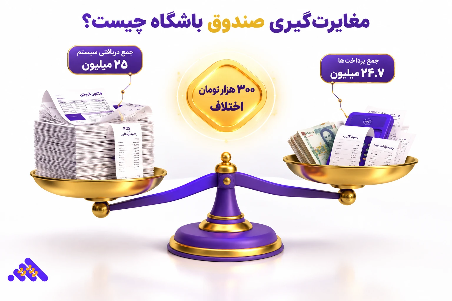 تطبیق گزارش صندوق و تراکنش کارت&zwnj; خوان باشگاه
